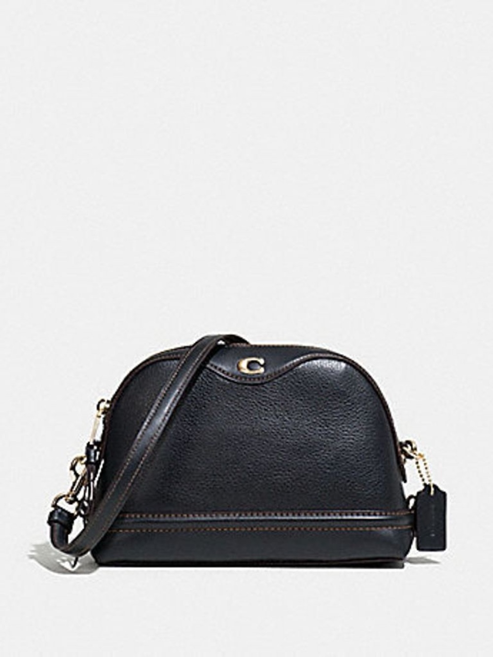 Coach Black Pebbled Leather Crossbody Bag